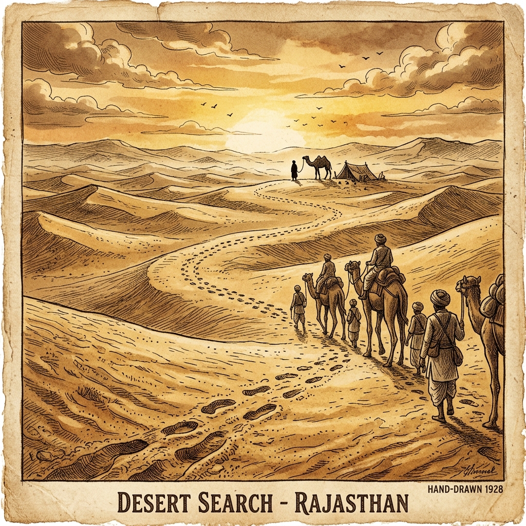 Desert terrain search